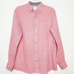 NWT ROWM | Gingham Long Sleeve Button Down Shirt
